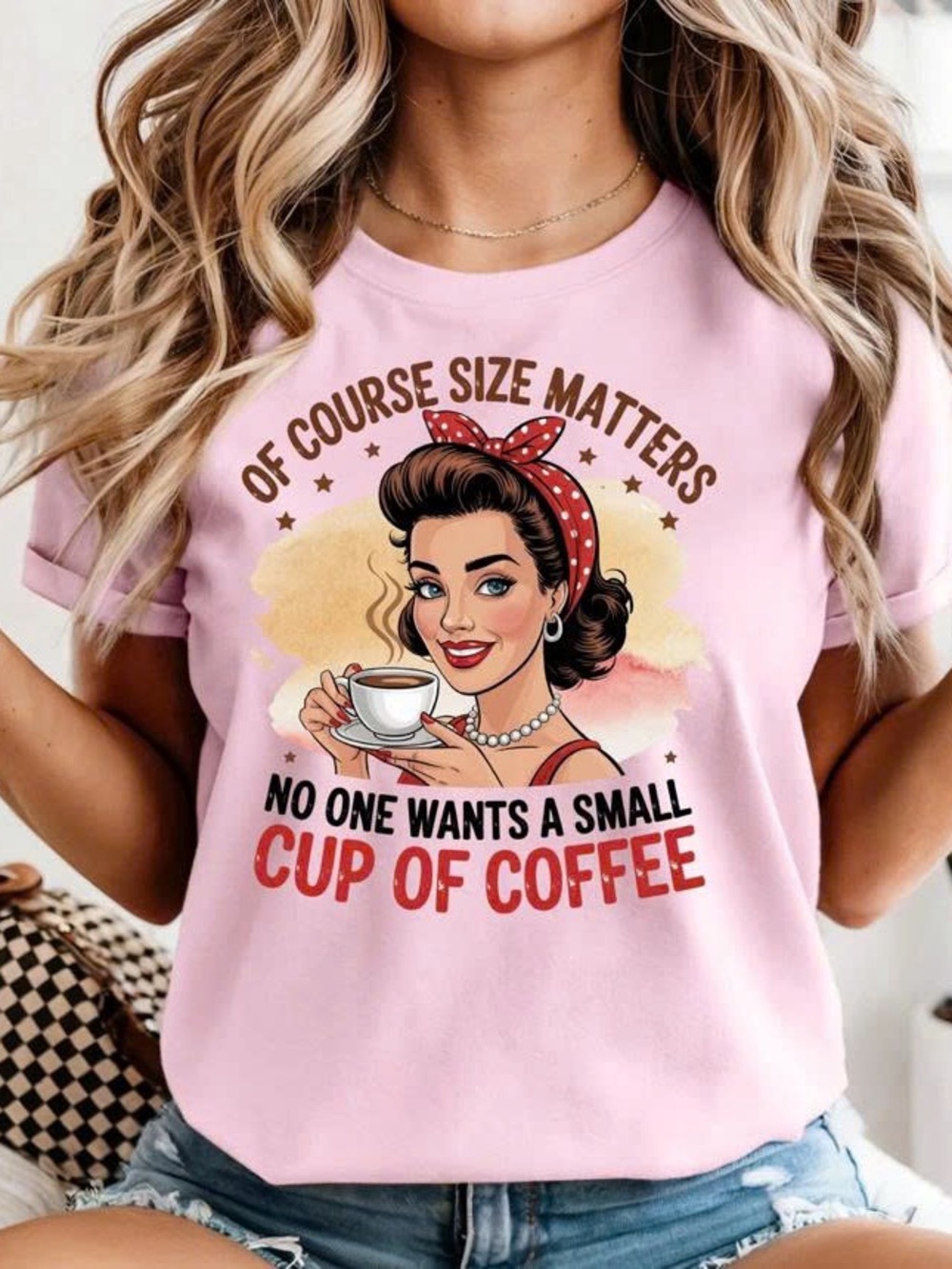 Pink Coffee Graphic Tee